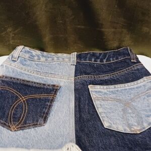 Spring Break Fiorucci Two-Tone Blue Jeans